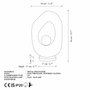 Opviq Vaslı-1001-Nua Lámpara de mesa Ecru